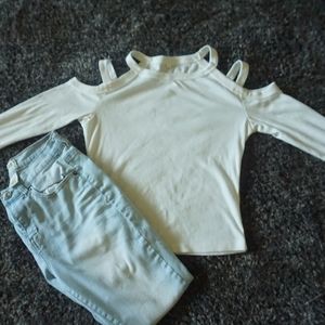 Long sleeve white shirt